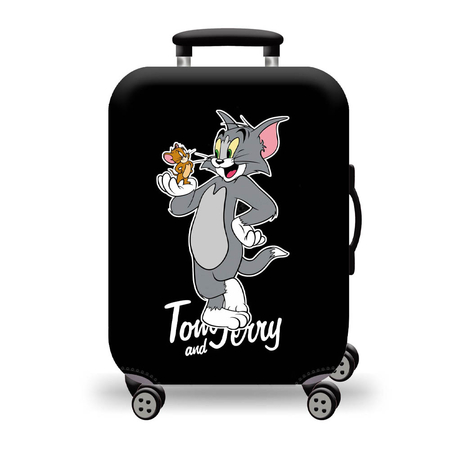 Κάλυμμα Βαλίτσας Large AMBER Black Tom and Jerry